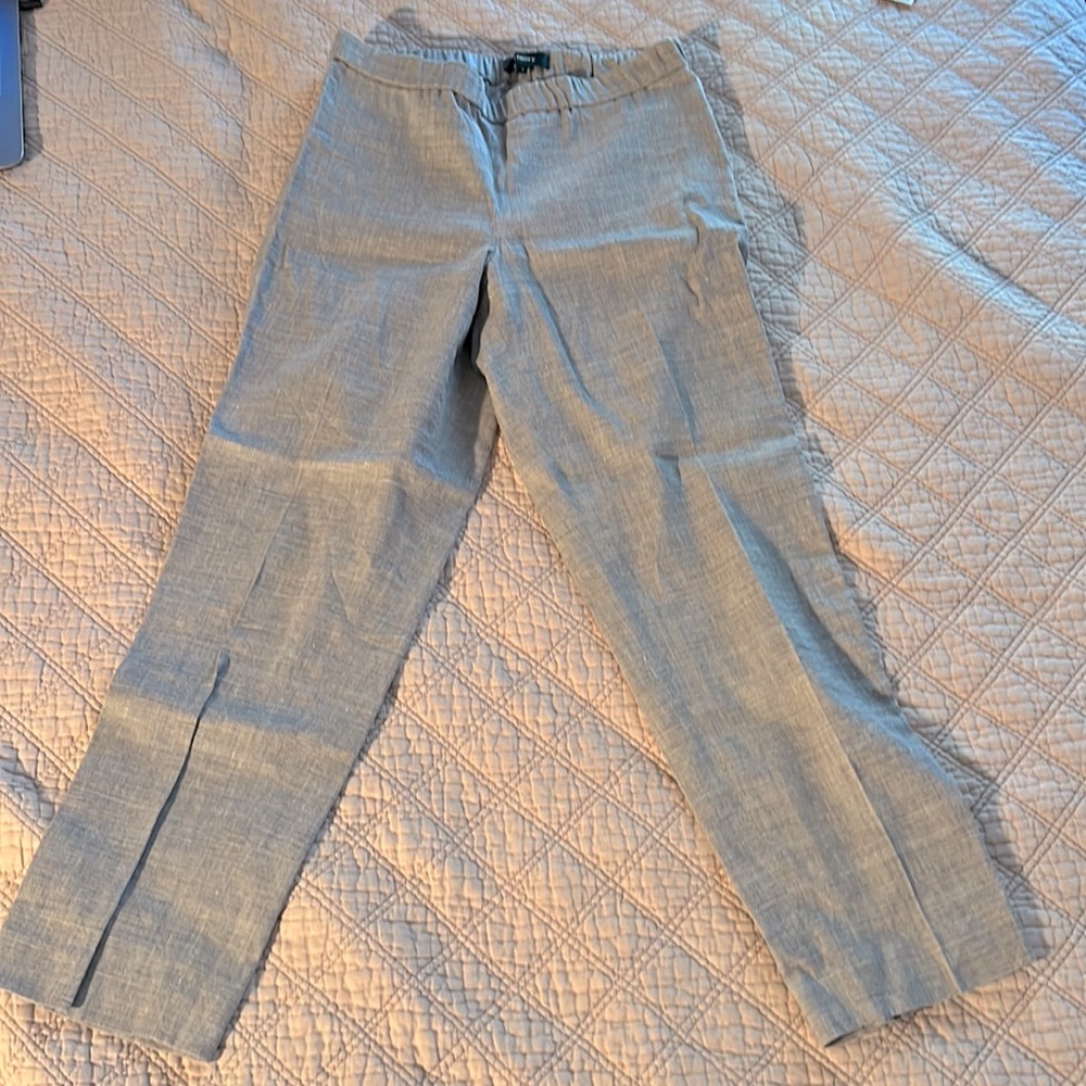 Grey linen Theory pants